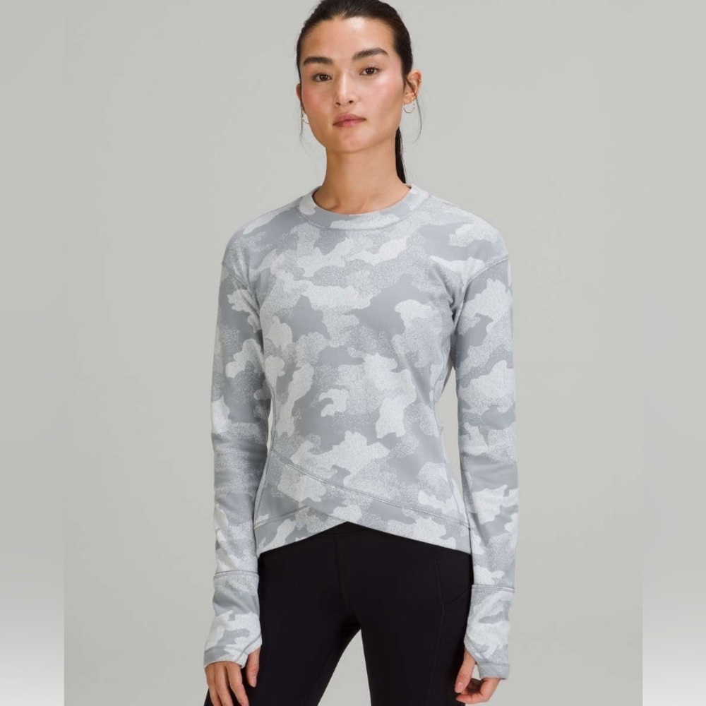 Lululemom Gray Camo Top
